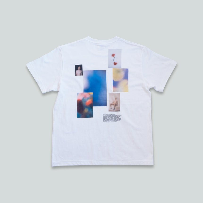 Printed T-shirt (back print) from "私は絵が描けない" / 北岡稔章