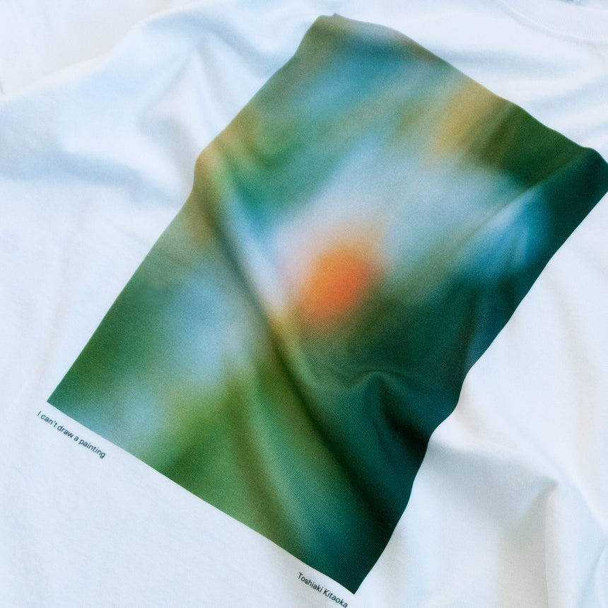 Printed T-shirt (front print) from "私は絵が描けない" / 北岡稔章